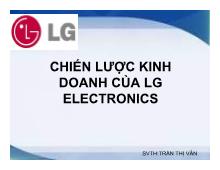 Đề tài CHIẾN LƯỢC KINH DOANH CỦA LG ELECTRONICS