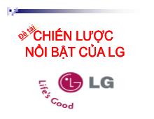 Đề tài Chiến lược nổi bật của LG