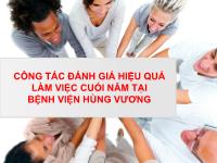 Đề tài Công tác đánh giá hiệu quả làm việc cuối năm tại bệnh viện Hùng Vương