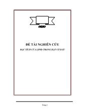 Đề tài Đặc tích của lipid trong hạt có dầu