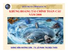 Đề tài Khủng hoảng tài chính toàn cầu năm 2008