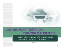 Đề tài Lịch sử phát triển của thương mại điện tử