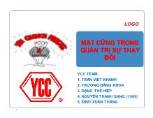 Đề tài Mặt cứng trong quản trị sự thay đổi