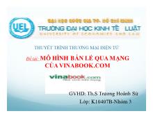 Đề tài Mô hình bán lẻ qua mạng của vinabook.com