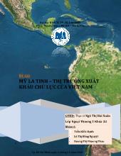 Đề tài Mỹ Latinh - Thị trường xuất khẩu chủ lực của Việt Nam