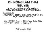 Đề tài Ngộ độc thực phẩm ở người do dộc tố nấm mốc
