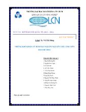 Đề tài Những khó khăn về đảm bảo n guồn nguyên liệu cho liên doanh VREC