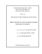 Đề tài Những nguyên tắc sáng tạo được ứng dụng trong học tập di động
