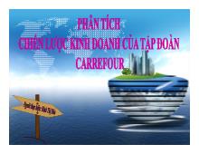 Đề tài Phân tích chiến lược kinh doanh của tập đoàn CARREFOUR