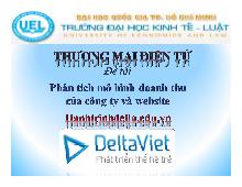 Đề tài Phân tích mô hình doanh thu của công ty và webstie hanhtrinhdelta.edu.vn