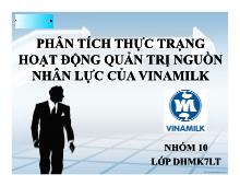 Đề tài Phân tích thực trạng hoạt động quản trị nguồn nhân lực của VinaMilk