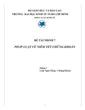 Đề tài Pháp luật về niêm yết chứng khoán