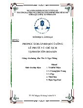 Đề tài Phong cách lãnh đạo của ông Lê Phước Vũ - Chủ tịch tập đoàn tôn Hoa Sen