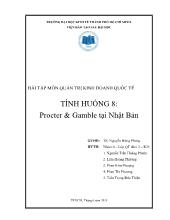 Đề tài Procter & Gamble tại Nhật Bản