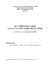 Đề tài Quá trình phát triển của TV và công nghệ truyền hình