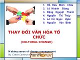 Đề tài Thay đổi văn hóa tổ chức