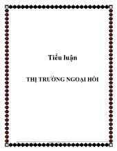 Đề tài Thị trường ngoại hối