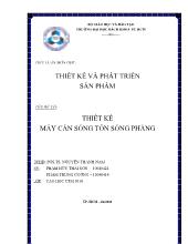 Đề tài Thiết kế máy cán sóng tôn sóng phẳng