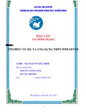 Đề tài TÌM HIỂU VỀ SSL VÀ ỨNG DỤNG TRÊN WEB SEVER