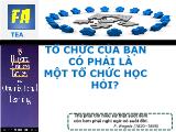 Đề tài Tổ chức của bạn có phải là một tổ chức học hỏi