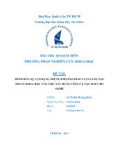 Đề tài TRÌNH BÀY SỰ VẬN DỤNG NHỮNG PHƯƠNG PHÁP LUẬN SÁNG TẠO TRONG KHOA HỌC VÀO VIỆC XÂY DỰNG CÔNG CỤ TẠO MAP CHO GAME
