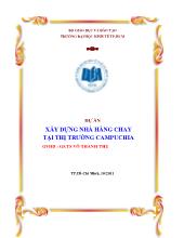Đề tài Xây dựng nhà hàng chay tại thị trường Campuchia