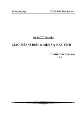 Đồ án Giao tiếp vi điều khiển và máy tính