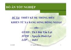 Đồ án Thiết kế hệ thống điều khiển từ xa bằng sóng hồng ngoại