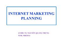 Internet marketing planning