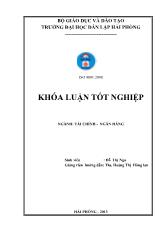 Khóa luận Giải pháp nâng cao chất lượng tín dụng đối với doanh nghiệp vừa và nhỏ của ngân hàng thương mại cổ phần đầu tư và phát triển Việt Nam chi nhánh Quảng Ninh - Phòng giao dịch Cẩm Phả