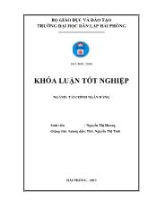 Khóa luận Giải pháp nâng cao hiệu quả hoạt động cho vay khách hàng doanh nghiệp tại phòng giao dịch Thủy Nguyên - Ngân hàng thương mại cổ phần quốc tế Việt Nam