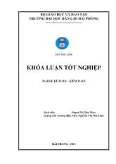 Khóa luận Hoàn thiện công tác kế toán doanh thu, chi phí và xác định kết quả kinh doanh tại công ty cổ phần Alpha