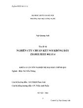 Khóa luận Nghiên cứu chuẩn kết nối không dây ZIGBEE/IEEE 802.15.4