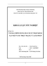 Khóa luận Tái bảo hiểm hàng hóa xuất nhập khẩu tại Việt Nam: Thực trạng và giải pháp