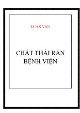 Luận văn Chất thải rắn bệnh viện