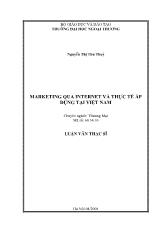 Luận văn Marketing qua Internet và thực tế áp dụng tại Việt Nam