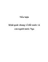 Tiểu luận Khái quát chung về đất nước và con n gười nước Nga