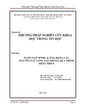 Tiểu luận NGÔN NGỮ HTML và ỨNG DỤNG CÁC NGUYÊN TẮC SÁNG TẠO TRONG QUÁ TRÌNH PHÁT TRIỂN