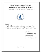 Tiểu luận PHÂN TÍCH SỰ PHÁT TRIỂN HỆ ĐIỀU HÀNH iOS THEO LÝ THUYẾT GIẢI BÀI TOÁN SÁNG CHẾ TRIZ