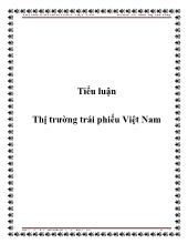 Tiểu luận Thị trường trái phiếu Việt Nam