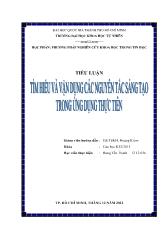 Tiểu luận Tìm hiểu và vận dụng các nguyên tắc sáng tạo trong ứng dụng thực tiễn