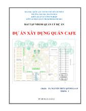 Bài tập nhóm quản lý dự án dự án xây dựng quán cafe