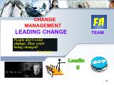 Bài thuyết trình Change management leading change