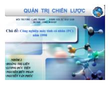 Bài thuyết trình Công nghiệp máy tính cá nhân (PC) năm 1998