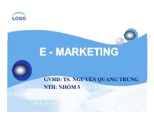 Bài thuyết trình E-Marketing