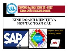 Bài thuyết trình Kinh doanh điện tử và hợp tác toàn cầu