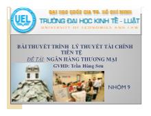 Bài thuyết trình Ngân hàng thương mại