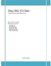 Bài thuyết trình Thay Đổi Tổ Chức- Esther Cameron & Mike Green