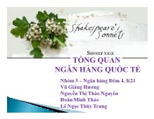 Bài thuyết trình Tổng quan ngân hàng quốc tế