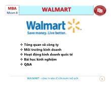 Bài thuyết trình Walmart- Công ty bán lẻ lớn nhất thế giới walmart 1